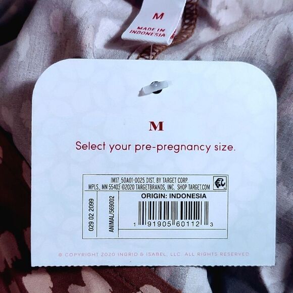 Isabel brand maternity BELTED LEOPARD PRINT TUNIC Size M - Picture 8 of 9